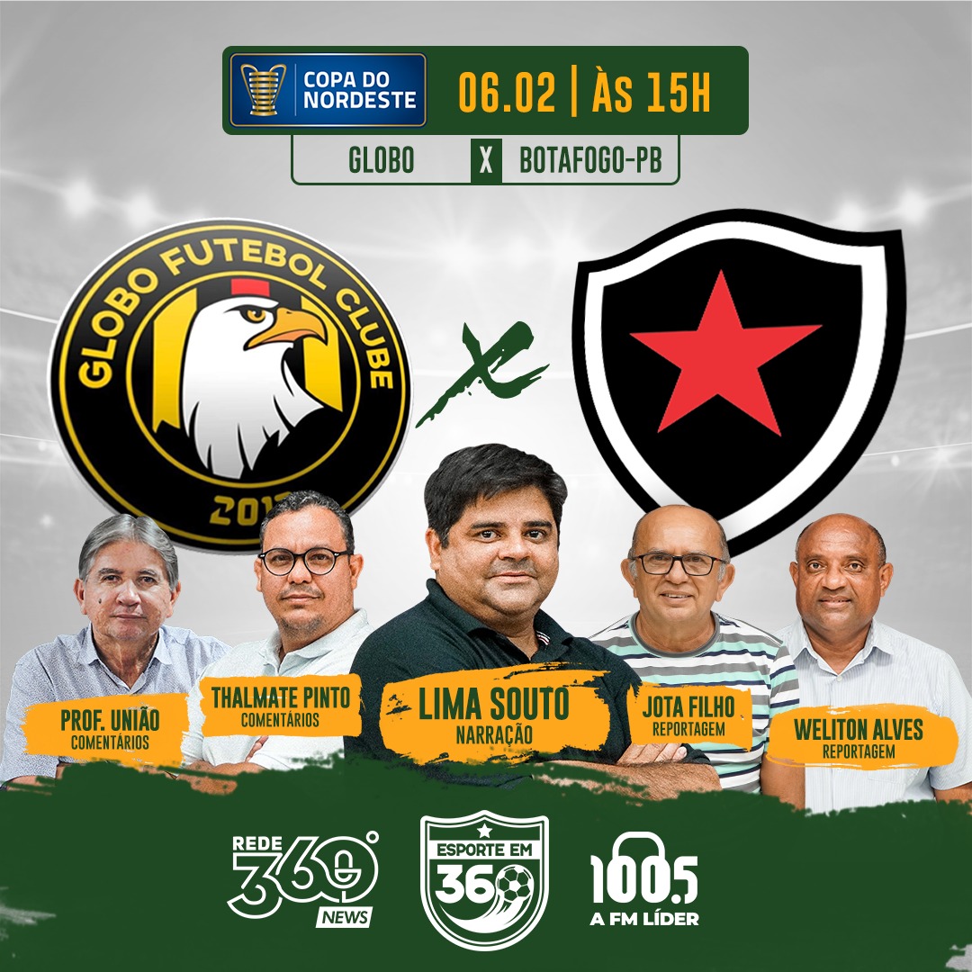 Acompanhe agora aqui o jogo entre Botafogo e Globo Futebol Clube