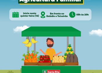 Prefeitura de Santa Rita inicia a Feira da Agricultura Familiar nesta quinta