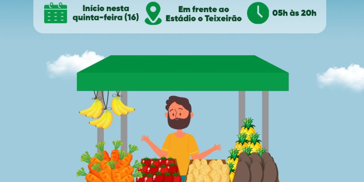 Prefeitura de Santa Rita inicia a Feira da Agricultura Familiar nesta quinta