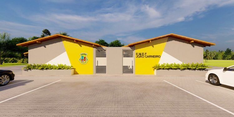 Karla Pimentel assina ordem de serviço para obras de reforma e ampliação da Escola Municipal João Carneiro