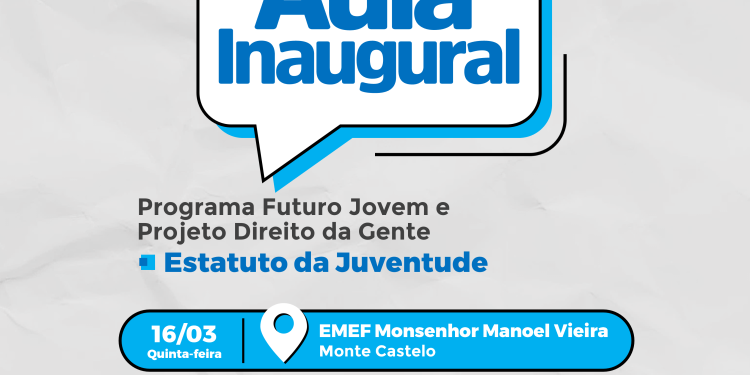 Programa Futuro Jovem realiza aula inaugural para adolescentes de escola municipal nesta quinta, em Patos