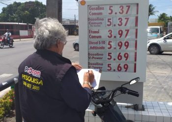 Preço da gasolina oscila entre R$ 5,240 e R$ 5,390 em João Pessoa