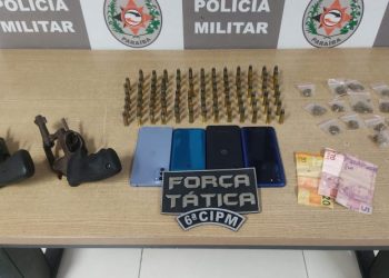 Polícia Militar apreende armas e drogas em mais uma ação contra o tráfico na cidade de Cabedelo