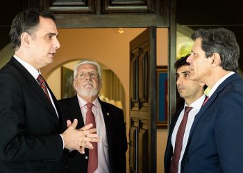 Rodrigo Pacheco e Fernando Haddad discutem linhas gerais do novo arcabouço fiscal