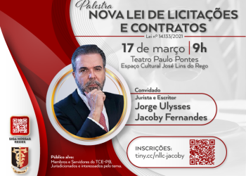 TCE-PB promove palestra com o professor Jacoby Fernandes sobre nova Lei de Licitações