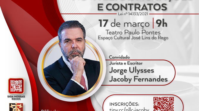 TCE-PB promove palestra com o professor Jacoby Fernandes sobre nova Lei de Licitações
