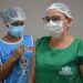 Trabalhadores dos hospitais, UPAs e Samu são vacinados com imunizante bivalente
