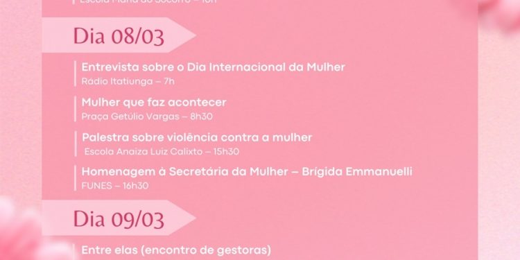 Prefeitura de Patos lança programação de ações para o Mês da Mulher
