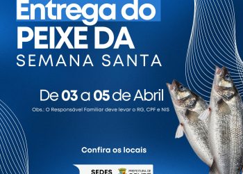 Prefeitura de Conde faz a distribuição do peixe da Semana Santa à população