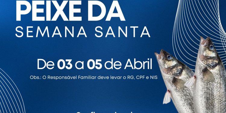 Prefeitura de Conde faz a distribuição do peixe da Semana Santa à população