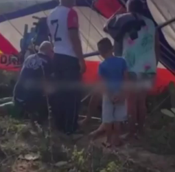 Dois homens ficam feridos após queda de aeronave em Campina Grande