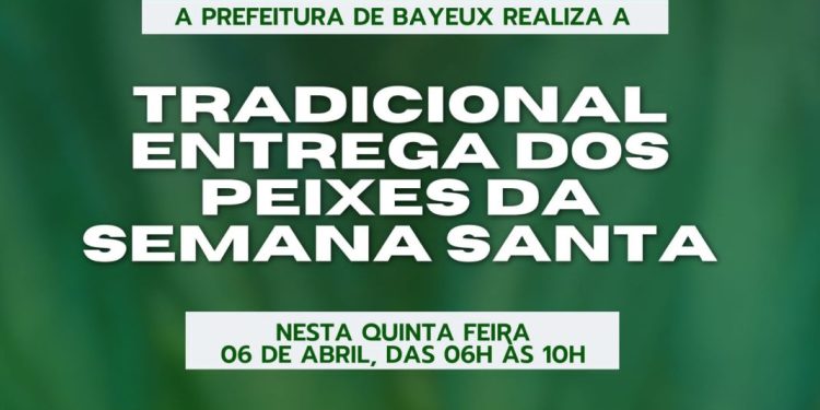 Prefeitura de Bayeux realiza a tradicional entrega dos peixes da Semana Santa