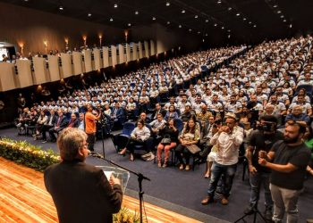 João participa de aula inaugural do curso de formação para os concursados da Polícia Civil
