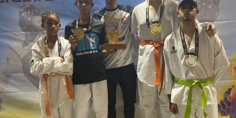 Atletas de Santa Rita conquistam três medalhas de ouro e uma de prata em copa de taekwondo, em Guarabira