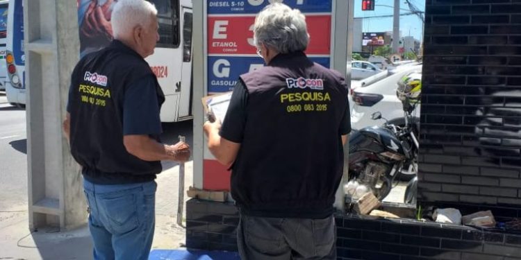 Pesquisa do Procon-JP encontra preços da gasolina oscilando entre em R$ 5,190 e R$ 5,390 na Capital