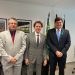 Veneziano, Taciano Diniz e Romualdo Quirino tratam de investimentos para a Paraíba com o Ministro Waldez Góes