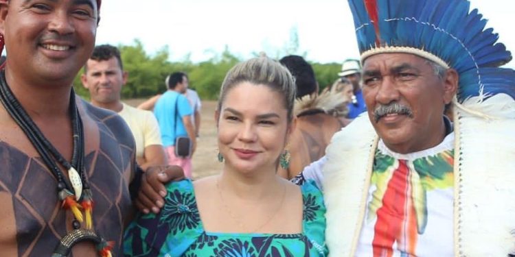 Karla Pimentel comparece ao primeiro Festival Indígena de Conde