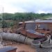 Força da água após rompimento de barragem destrói rodovia paraibana