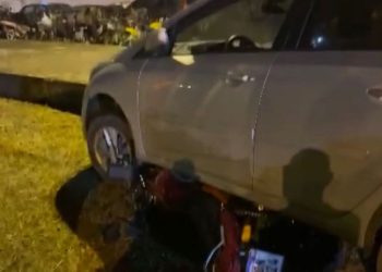 Motociclista é atropelado dentro da Central de Polícia de João Pessoa