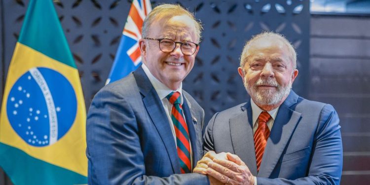 Em Hiroshima, Lula se reúne com primeiro-ministro australiano
