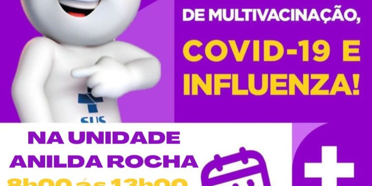 Prefeitura de Capim promove ‘Dia D’ de multivacinação contra a Covid-19 e a Influenza neste sábado