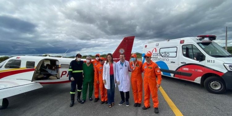 Coração Paraibano: Resgate da UTI Aérea garante atendimento rápido a paciente de 65 anos vítima de infarto