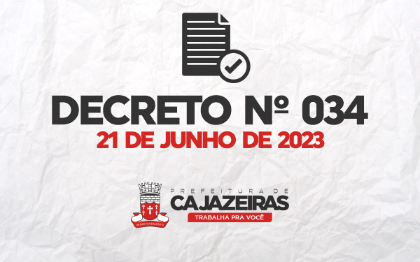 Repartições municipais de Cajazeiras terão ponto facultativo próximo dia 29; confira documento