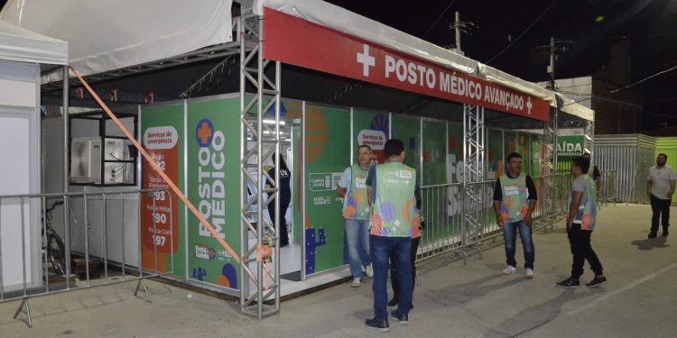 Prefeitura divulga balanço de atendimentos do posto de saúde do Parque do Povo nos dez primeiros dias de festa