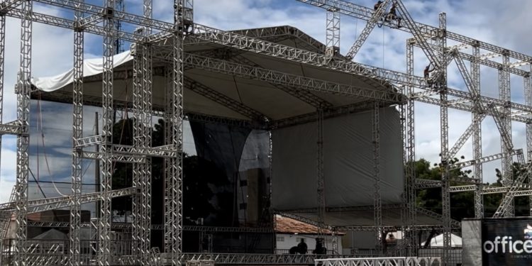 Terreiro do Forró está quase pronto para receber o público no São João de Patos 2023