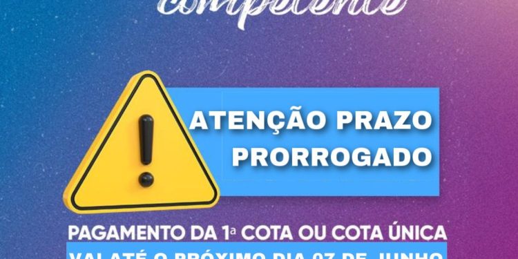 IPTU Premiado: Patos prorroga prazo para pagamento da 1ª parcela ou cota única com desconto