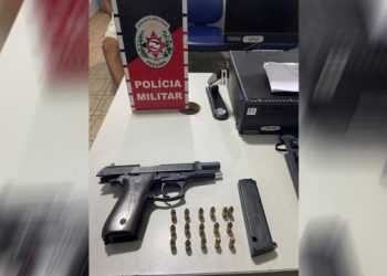 Polícia Militar prende suspeito por porte ilegal de arma de fogo no município de Marcação
