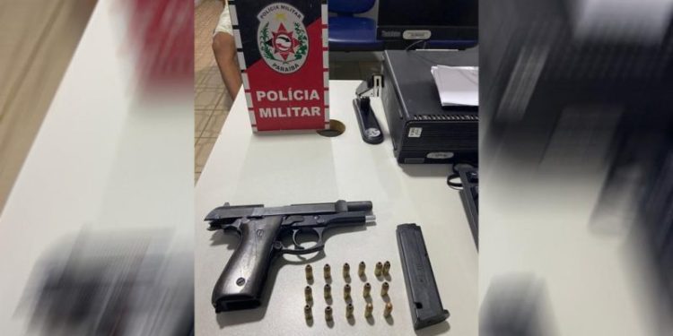 Polícia Militar prende suspeito por porte ilegal de arma de fogo no município de Marcação