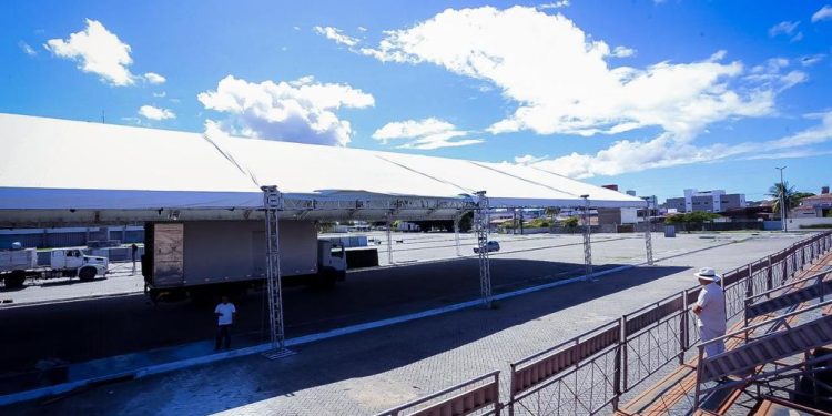 Na Capital: Funjope finaliza montagem da estrutura para o Festival de Quadrilhas Juninas