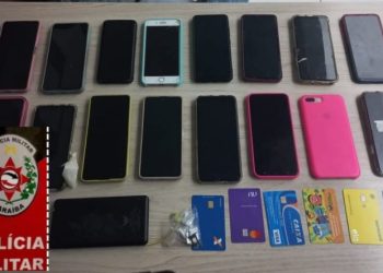 PM recupera 14 celulares furtados em festa de São João e prende grupo do RN responsável pelo crime
