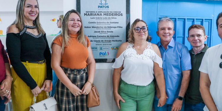 Prefeitura de Patos entrega reforma e ampliação da Creche Mariana Medeiros, no São Sebastião