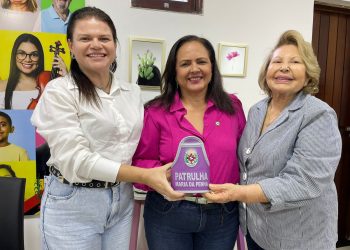 Implantação da Patrulha Maria da Penha é pauta de audiência entre Secretária da Mulher de Patos, Lídia Moura e Francisca Motta