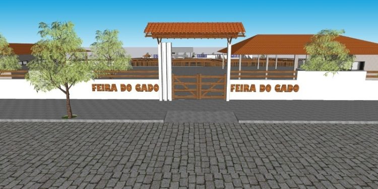 Nabor assina ordem de serviço para a construção do Centro de Comercialização de Animais e Produtos Agropecuários