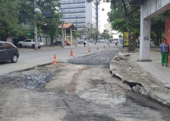 STTP fecha plataforma do Terminal de Integração para mais uma etapa de serviços da recuperação asfáltica