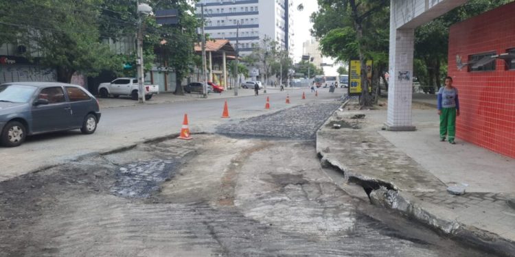 STTP fecha plataforma do Terminal de Integração para mais uma etapa de serviços da recuperação asfáltica