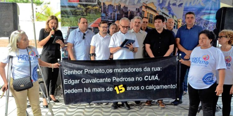 Cícero Lucena autoriza a pavimentação e urbanização de seis vias no Cuiá