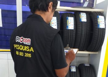 Pesquisa do Procon-JP para preços de pneus de carros encontra diferença de R$ 219