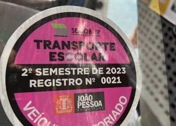 SEMOB-JP vistoria 125 veículos do transporte escolar e 117 recebem o selo de cor rosa