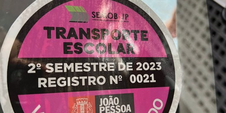 SEMOB-JP vistoria 125 veículos do transporte escolar e 117 recebem o selo de cor rosa
