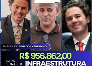 Prefeito de Riachão do Bacamarte garante obras de infraestrutura com emenda de R$ 956 mil do Senador Veneziano