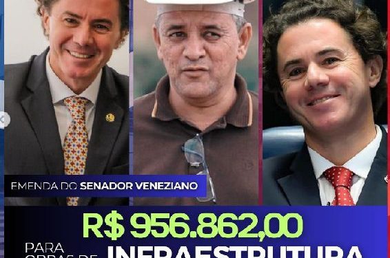 Prefeito de Riachão do Bacamarte garante obras de infraestrutura com emenda de R$ 956 mil do Senador Veneziano