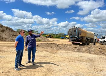 Durante inspeção na duplicação da BR 230 em Campina Grande, Veneziano constata celeridade nas obras após período de chuvas