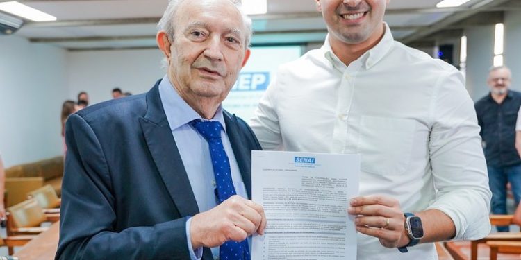 Lucas Ribeiro firma parceria com o Senai para ampliar oferta de cursos profissionalizantes na Paraíba