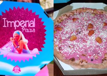 Pizzaria paraibana viraliza após lançar “Pizza da Barbie” com massa e recheio cor de rosa