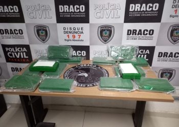 Polícias Civil e Rodoviária Federal apreendem 15 quilos de cocaína na Paraíba