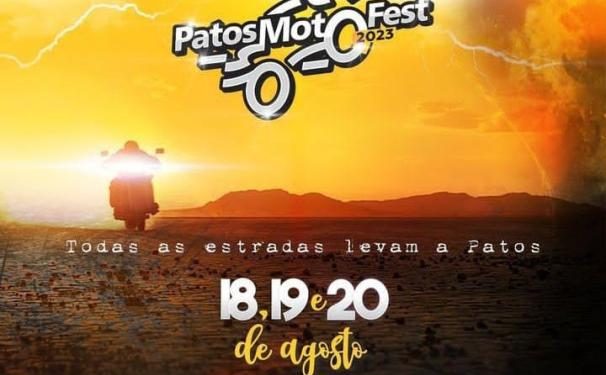 Patos Moto Fest 2023: Prefeitura de Patos apoia evento que reúne motociclistas de todo o país